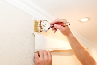 Pose de papier peint à Valmondois — revêtements muraux et toiles de verre